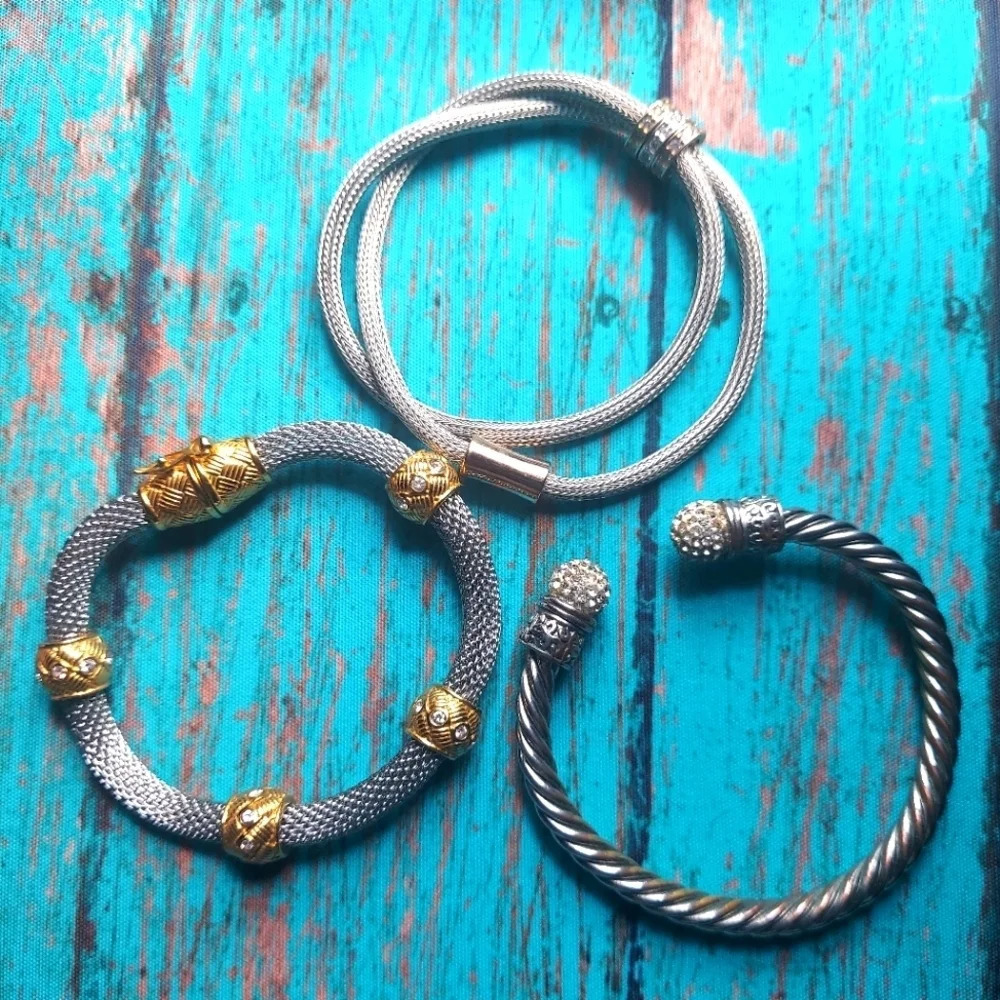 Set of 3 Vintage Bracelets Bundle